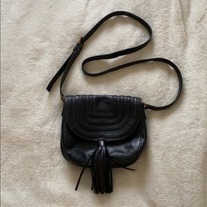 Black Fossil Crossbody Bag